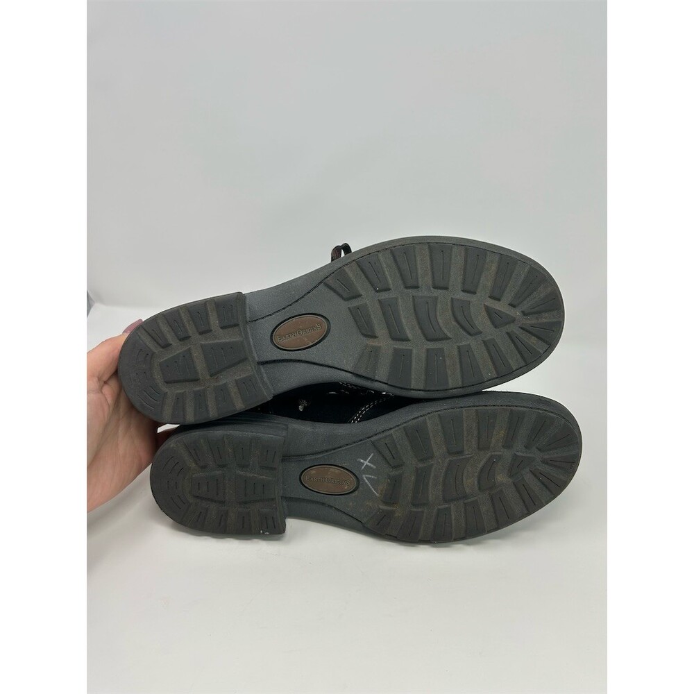 Earth Origins Womens Combat Hiker Ankle Boots Black Lace Up Lug Sole Size 11 - Picture 9 of 11